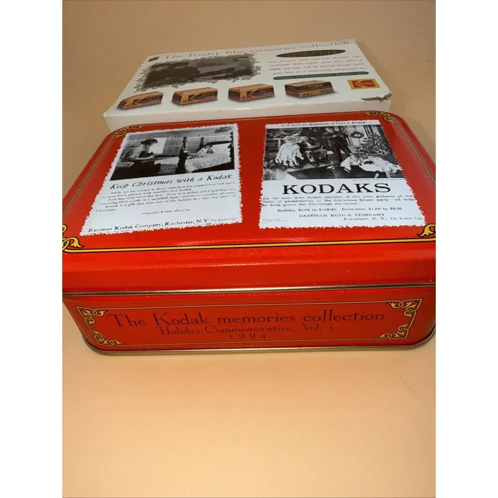 Vintage Kodak Film Memories Collection Tin Holiday Commemorative Vol. 1 1994